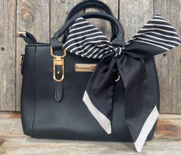 TW130 Cowgirl Necktie Black & White