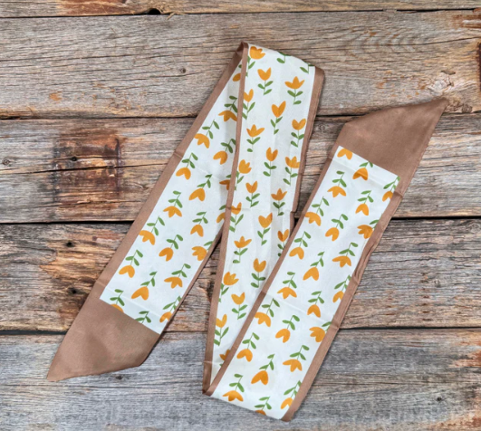 TW103 Cowgirl Necktie Tan & Cream