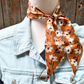TW123 Cowgirl Necktie Brown & Cream