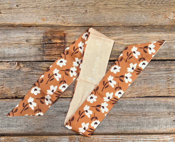 TW123 Cowgirl Necktie Brown & Cream