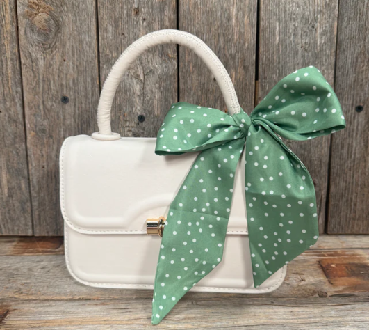 TW140 Cowgirl Necktie Green & White