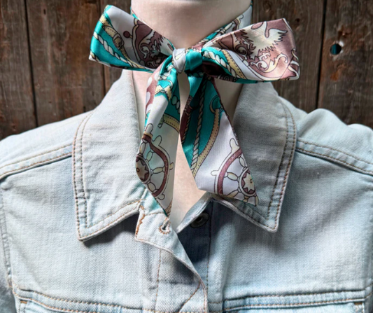 TW327 Cowgirl Necktie Turquoise