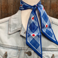 TW126 Cowgirl Necktie Blue
