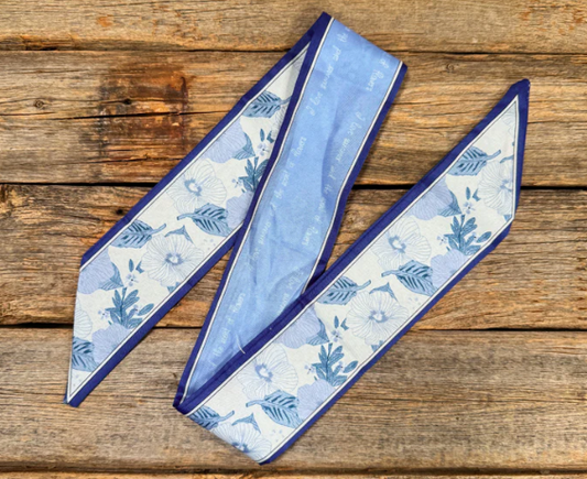 TW146 Cowgirl Necktie Blue