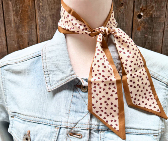 TW102 Cowgirl Necktie Tan & Brown
