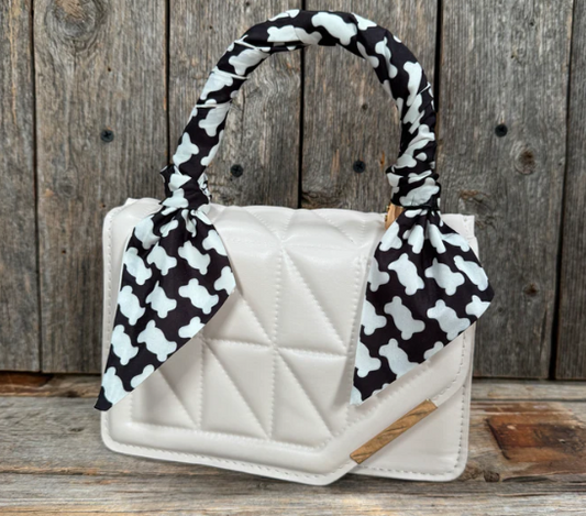 TW112 Cowgirl Necktie Black & White