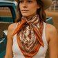 WR2179 Cowgirl Wild Rag Burnt Orange & Tan