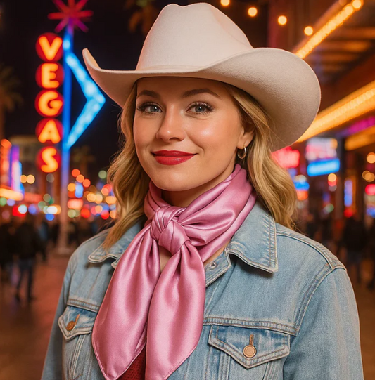 WRS27 Cowgirl Wild Rag Solid Pink