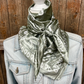 WR3413 Cowgirl Wild Rag Sage & White Paisley