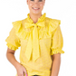 WL301-6 Hitchley & Harrow Wisteria Lane Yellow Ruffle Top