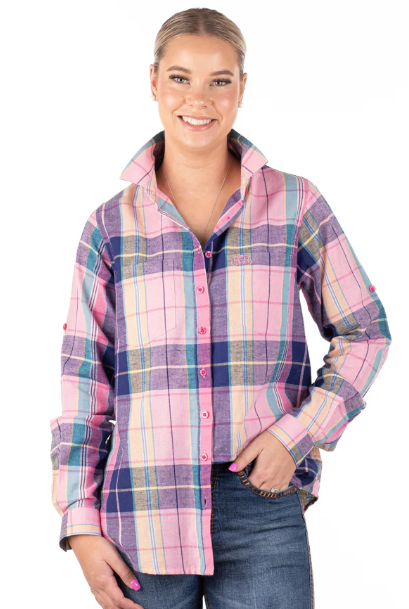 LC03-2004 Hitchley & Harrow The LC Collection LS Pink Check Shirt