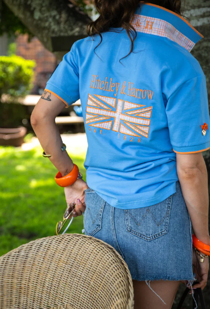 EL130 Hitchley & Harrow Mid Blue Polo