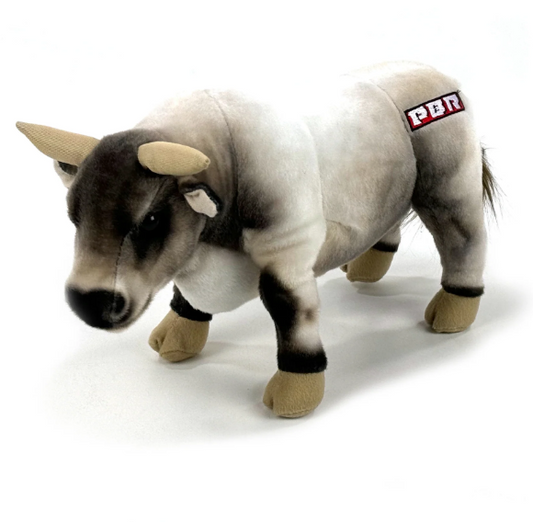 BC610 BCT Plush - 14" PBR Grey Bull