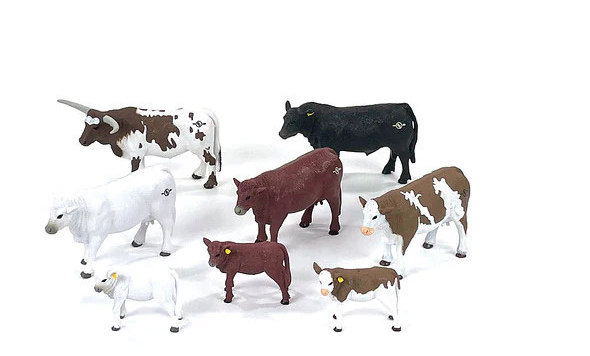 #502 Big Country Toys 8 Piece Cattle Set