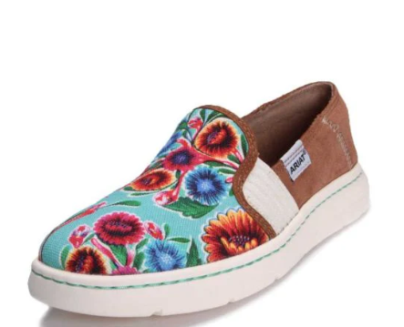 10031654 Ariat Women's Ryder Turquoise Oil Cloth