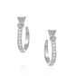 ER6325 Montana Silversmiths Horseshoe Nail hoop earrings