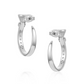 ER6325 Montana Silversmiths Horseshoe Nail hoop earrings