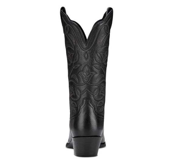 10001037 Ariat Womens Heritage Western R Toe Black Deertan C Wide