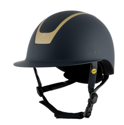 E30002-NV/GO Equinavia Crown Mips Navy & Gold Helmet