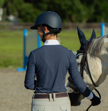 E30002-NV/GO Equinavia Crown Mips Navy & Gold Helmet