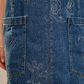 91783D Western embroidered Denim dress