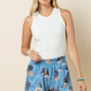 AP1312-MARA  Western print shorts