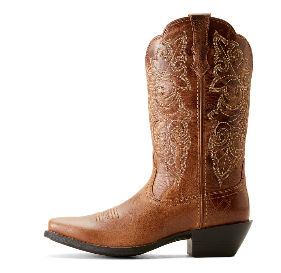 10053733 Ariat Women's Round Up Square Toe Ready Russet