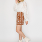LWK1262  Embroidery mini skirt