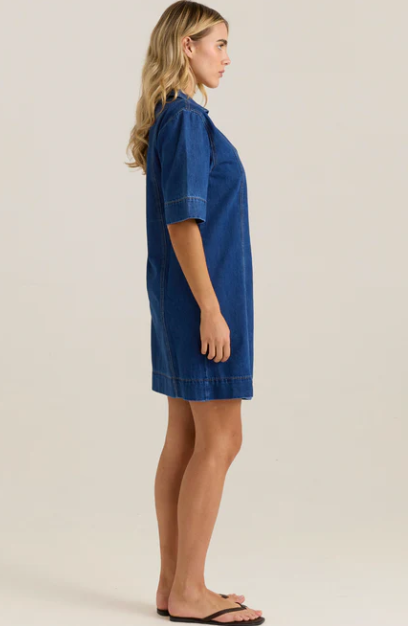 20356DWSS Sylvia Denim Wrap Dress