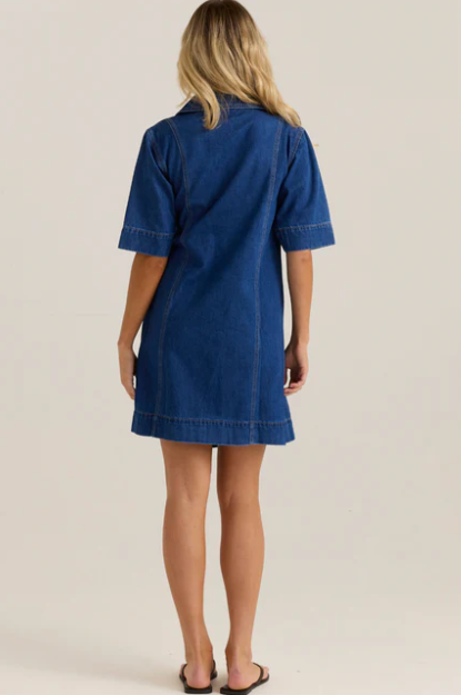 20356DWSS Sylvia Denim Wrap Dress