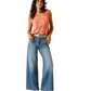 10061616 Ariat Women's Ultra High Rise Jazmine Wide Leg Jeans Regular Leg