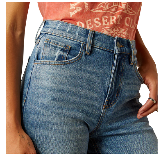 10061616 Ariat Women's Ultra High Rise Jazmine Wide Leg Jeans Regular Leg