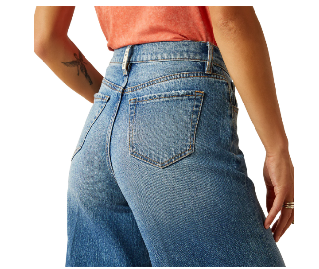 10061616 Ariat Women's Ultra High Rise Jazmine Wide Leg Jeans Regular Leg