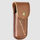 YLS832594 Leatherman Accessory Leather Box Sheath Brown 4.2in x 1.5in x .8in