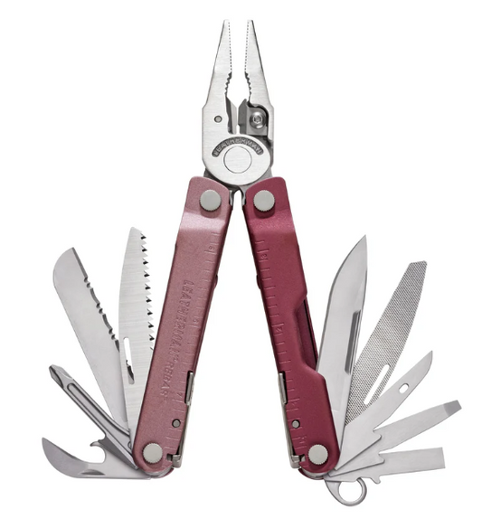 YL833317 Leatherman Rebar Lightweight Multi-Tool 189g 420HC Cranberry Sheath
