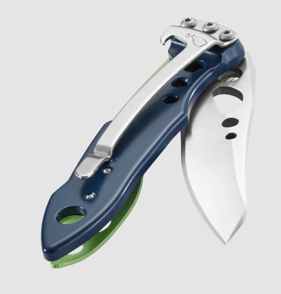 YL833149 Leatherman Skeletool KB Folding Pocket Knife w/clip 420hc Verdant