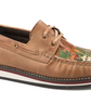 09-021-0943-3138  Roper Womens Bertha Tan Leather Tooled Cactus Slip-On Shoes