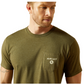 10062414 Ariat Men's Roped Diamond Military Tee