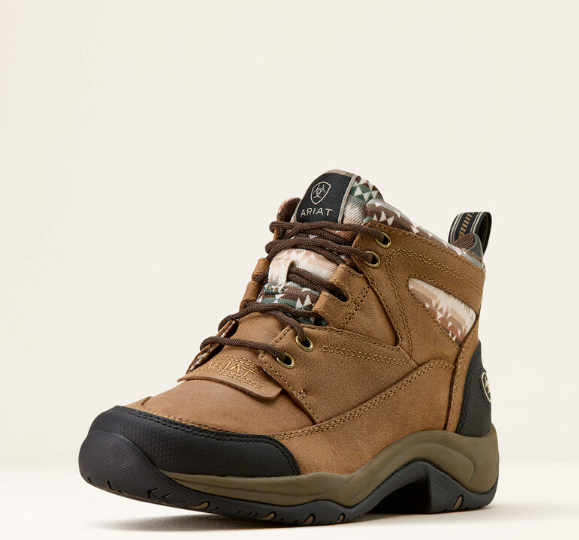 10074220 Ariat Women's Terrain Dark Tan/Natural Southwest Print