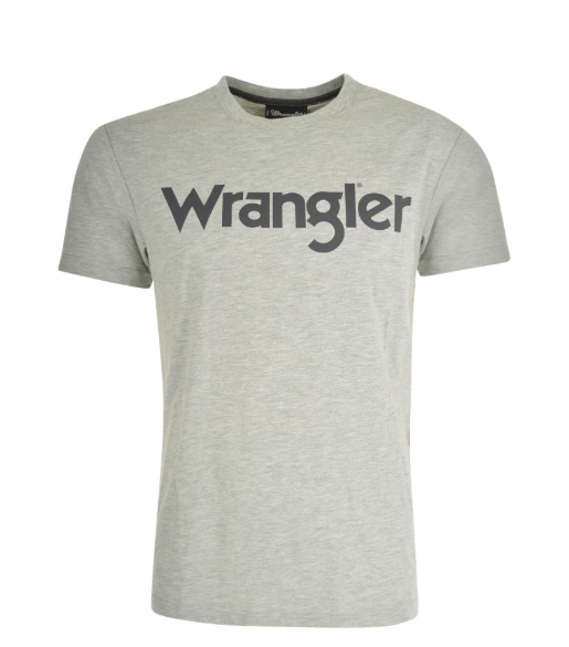 XCP1557501 Wrangler Men's Logo SS Tee Grey Marle
