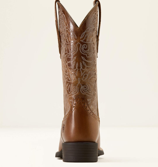 10074322 Ariat Women's Round Up Remuda Wide Square Toe Western Boot C Width