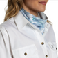 SCF2617 Just Country Carlee Double Sided Scarf Bluebell & White Plaid/Arctic Ice