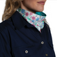 SCF2633Just Country Carlee Double Sided Scarf Turquoise/White Confetti Floral