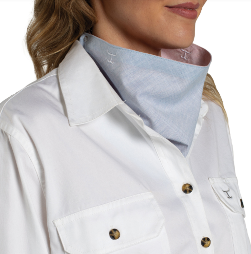 SCF2628 Just Country Carlee Double Sided Scarf Power Pink/Powder Blue