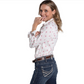 WWLS2620 Just Country Women's Abbey Full Button Workshirt Blush Spots/White & Tourmaline Spots