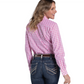 WWLS2609 Just Country Women's Abbey Full Button Workshirt Pink Lemonade & White Check