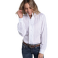 WWLS2604 Just Country Women's Abbey Frill's Full Button Workshirt White Lace