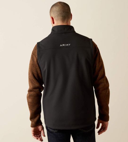 10062600 Ariat Men's Vernon Softshell Vest Black