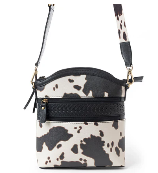 S-11713 Prairie Sage Spotted Shoulder Bag In Black