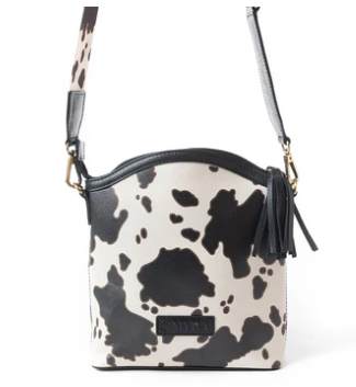 S-11713 Prairie Sage Spotted Shoulder Bag In Black